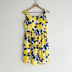 Blithe lemon Floral Mini Dress